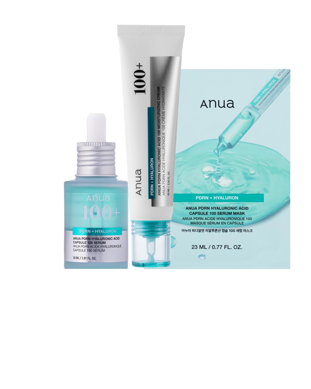 anua-pdrn-anti-aging-face-care-set-cream-serum-mask