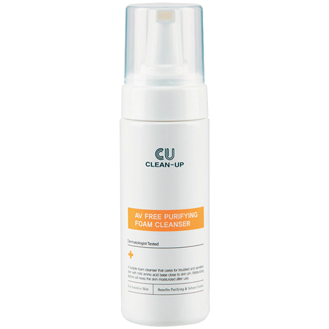 Пінка-мус CuSkin Clean-Up AV Free Purifying Foam Cleanser для чутливої проблемної шкіри 180 мл
