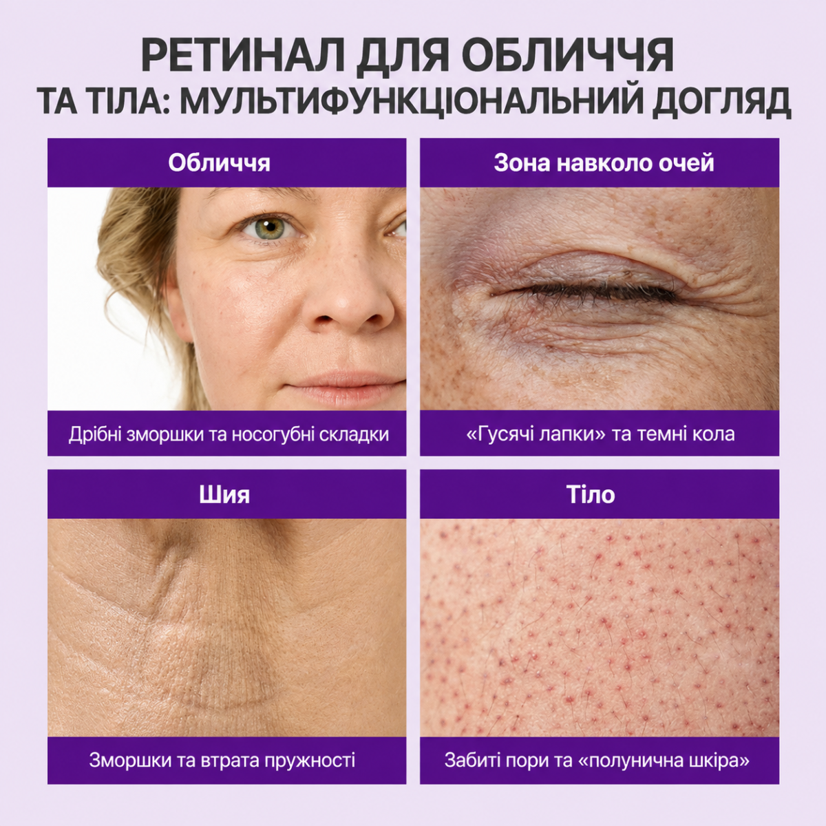 Крем під очі з ретинолом та NAD+ Numbuzin Retinol & NAD⁺ Eye Volume Cream 20 мл Інфографіка